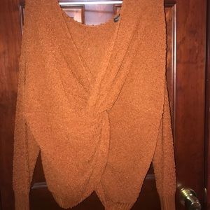 Twist teddy long sleeve shirt